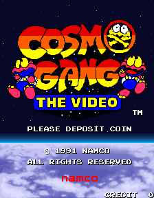 Cosmo Gang the Video (US) Title Screen